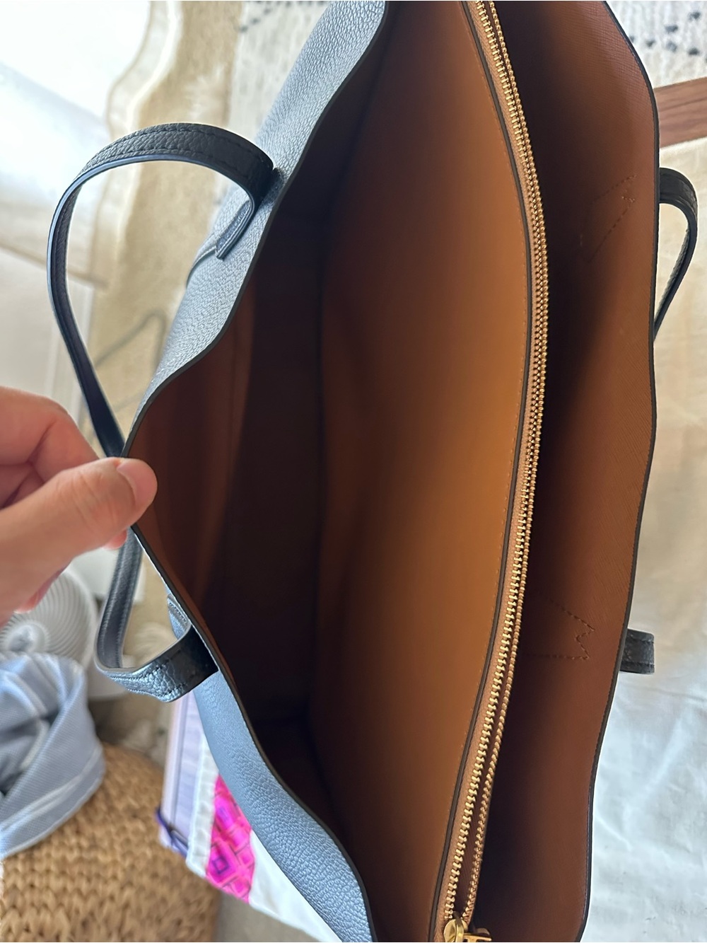 Tory Burch Perry Large Leather Tote | Excellent Condition | Work Laptop Bag - Picture 9 of 12